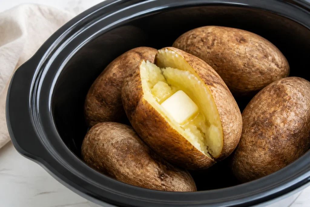 Baked Potato in Crock Pot Recipe: Simple Method
