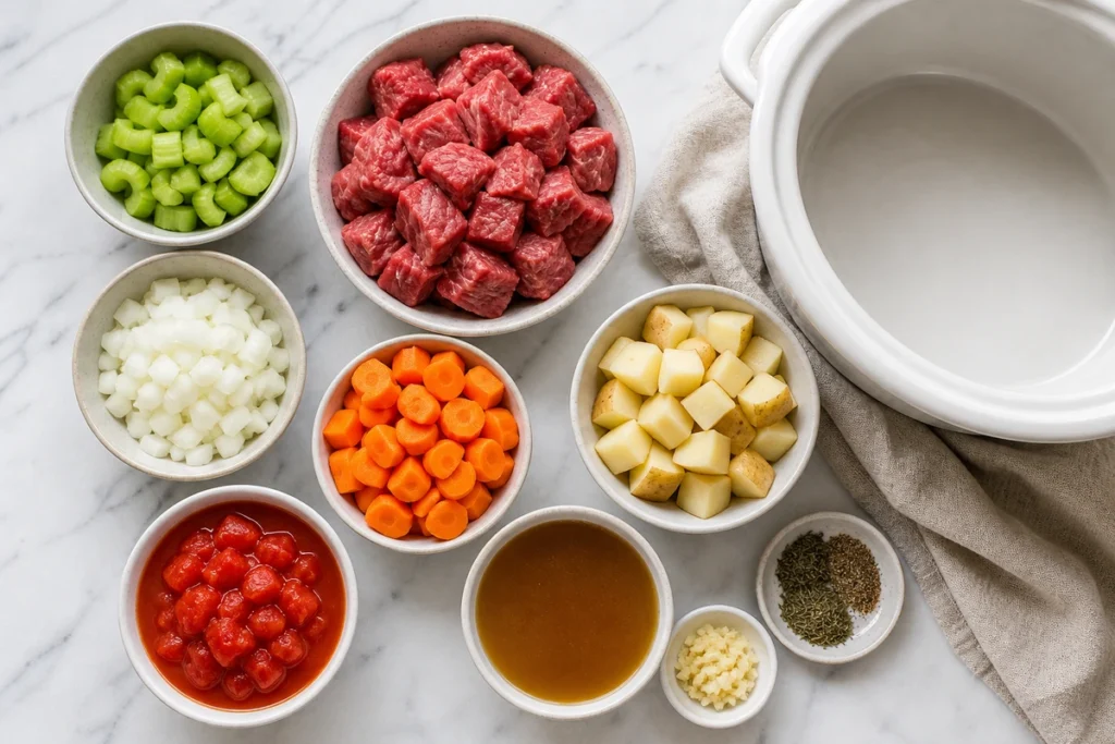 beef and vegetable soup slow cooker recipe