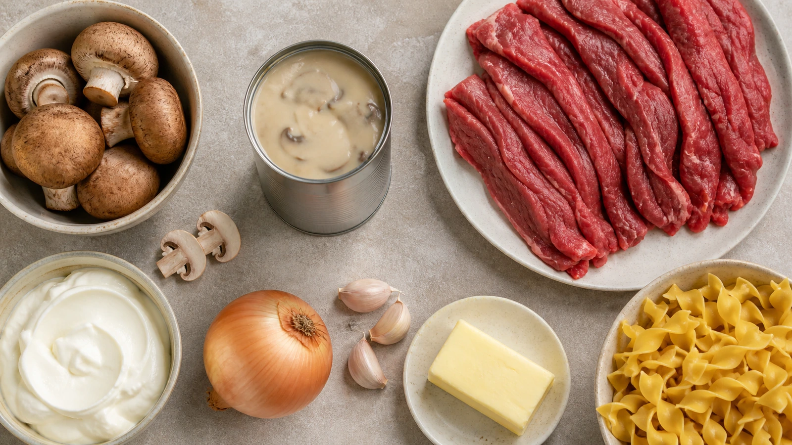 beef stroganoff recipe with cream of mushroom soup