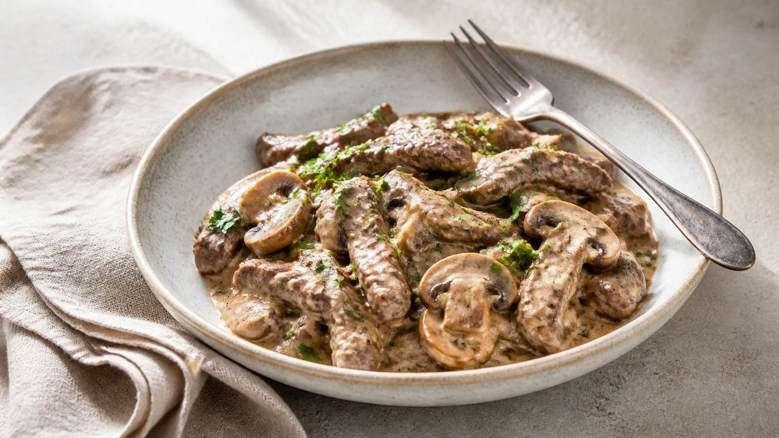 beef stroganoff recipe with cream of mushroom soup