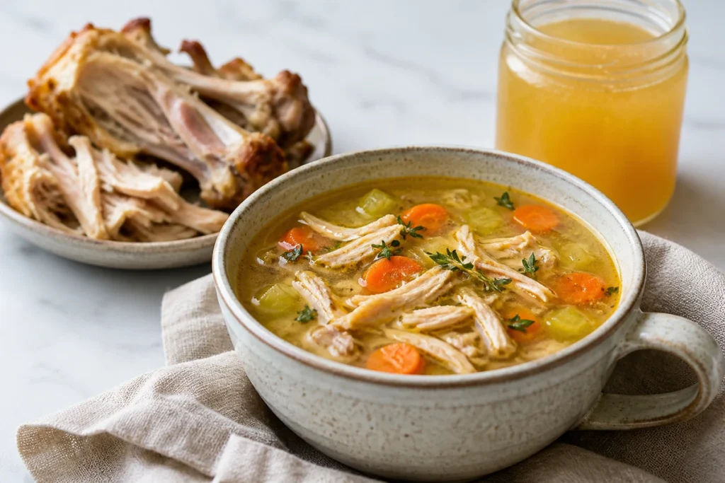 Bone Broth Soup Recipe Chicken (Gelatin-Rich)