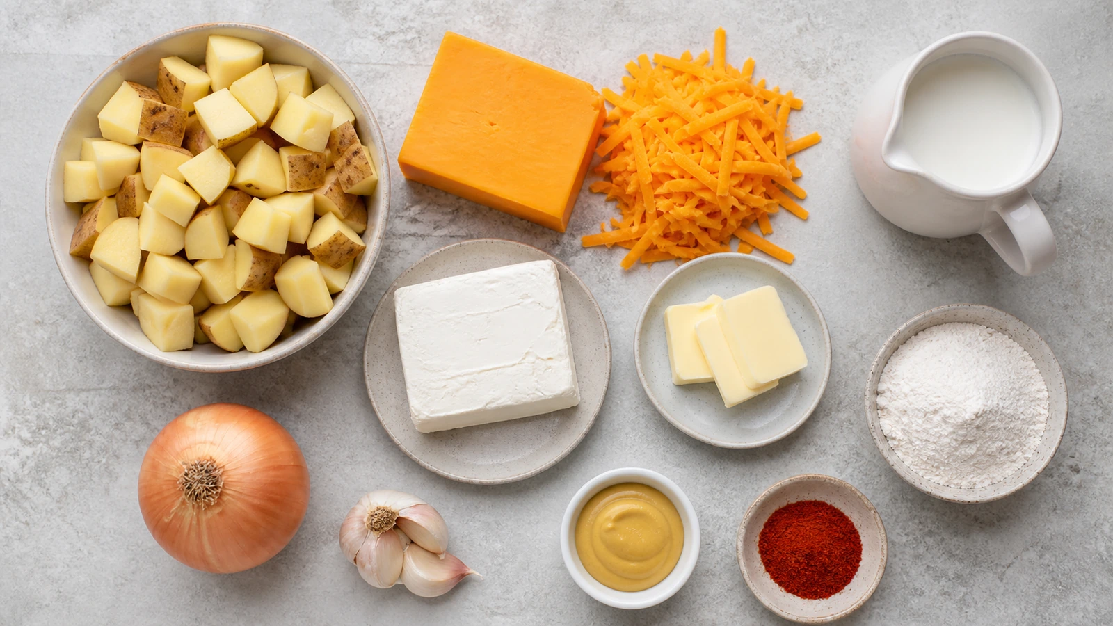 cheesy potato soup recipe