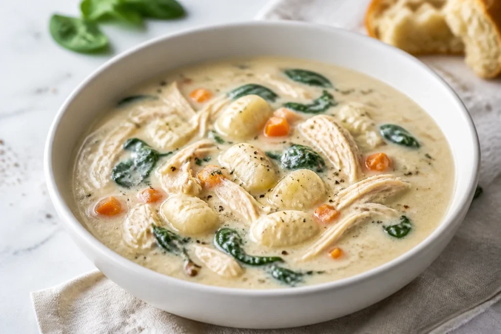 Chicken Gnocchi Soup Olive Garden Recipe (Copycat)