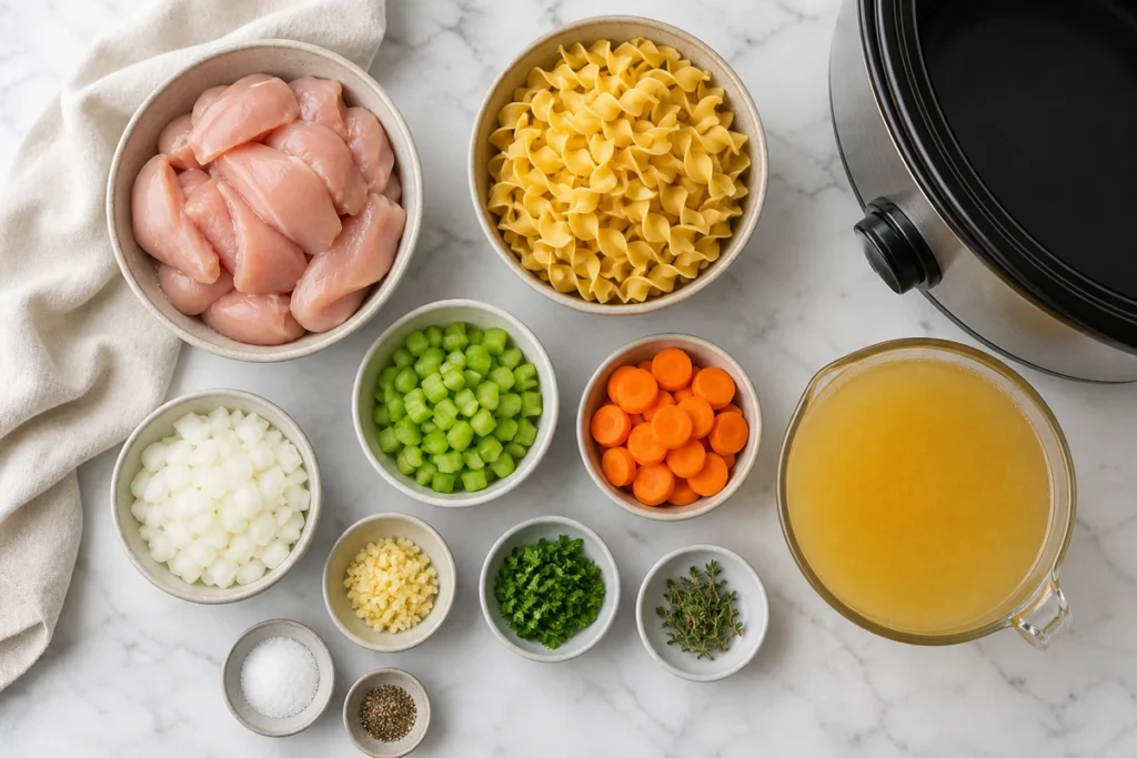 chicken noodle soup recipe slow cooker