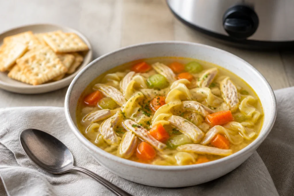 chicken noodle soup recipe slow cooker