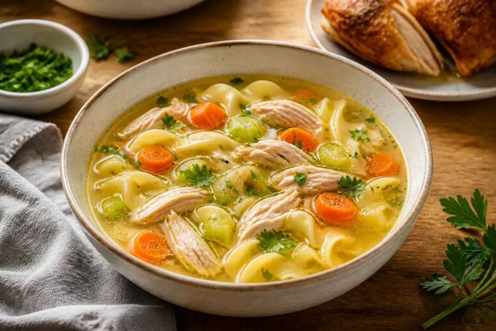 Chicken Noodle Soup Recipe with Rotisserie Chicken