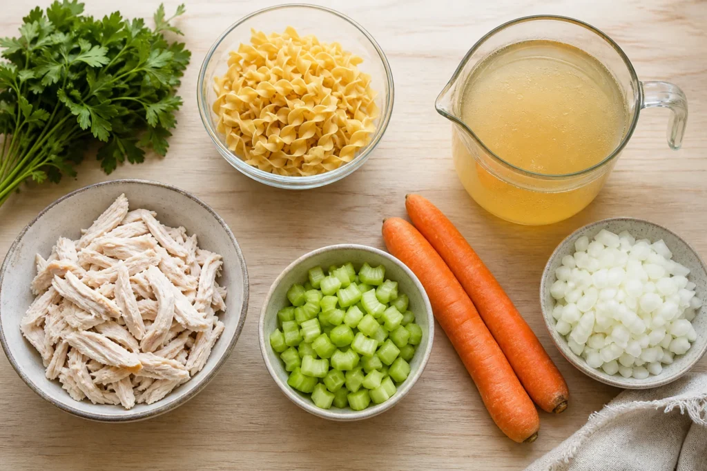 chicken noodle soup recipe with rotisserie chicken