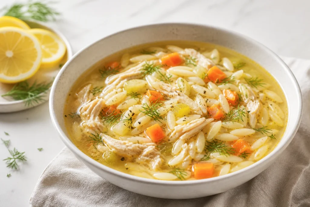 Chicken Orzo Soup Recipe (Bright, Lemony)