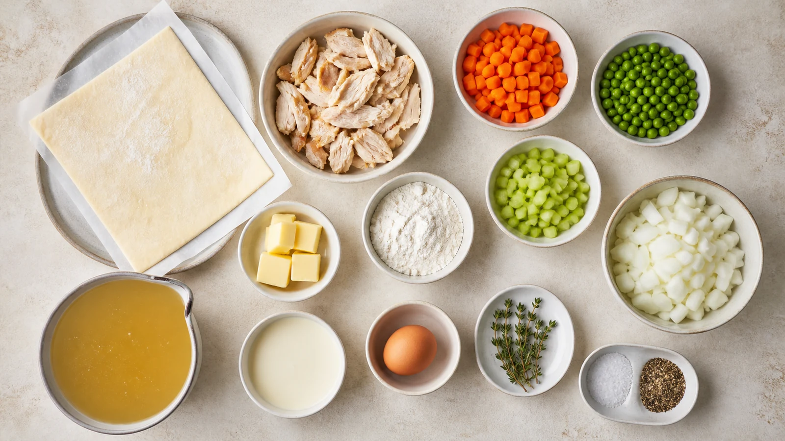 chicken pot pie recipe puff pastry