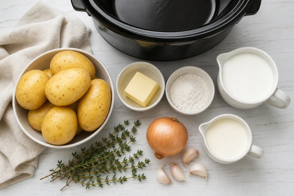 crockpot scalloped potatoes recipe