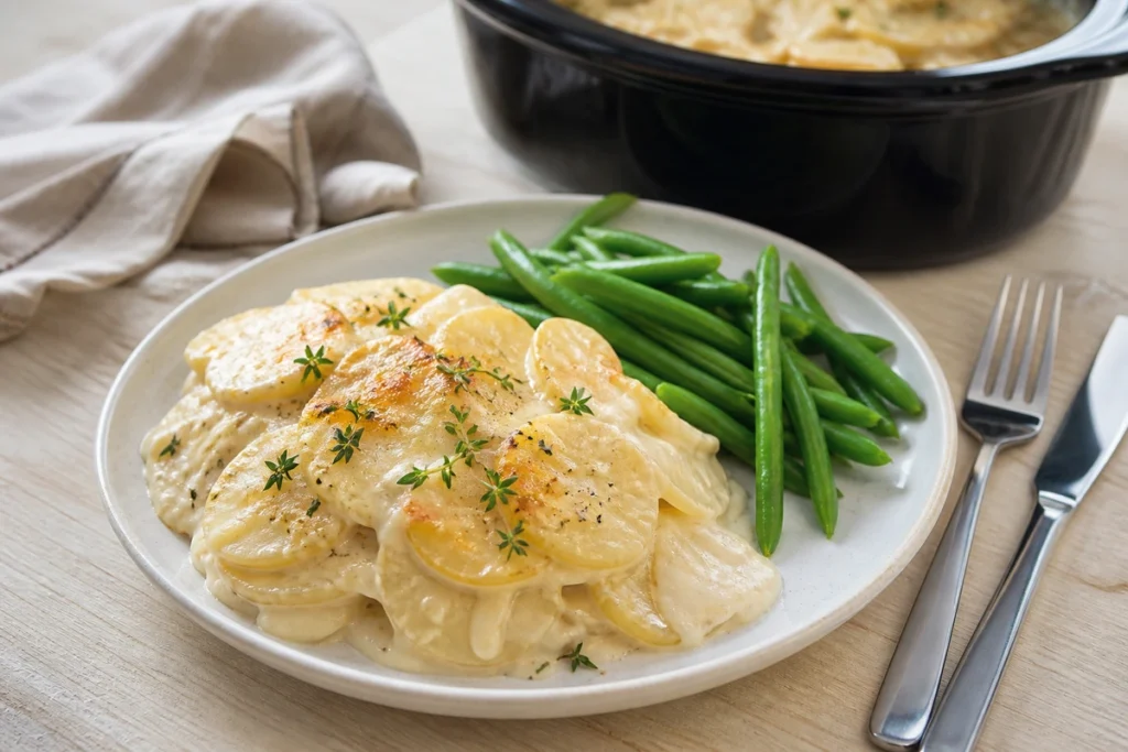 crockpot scalloped potatoes recipe