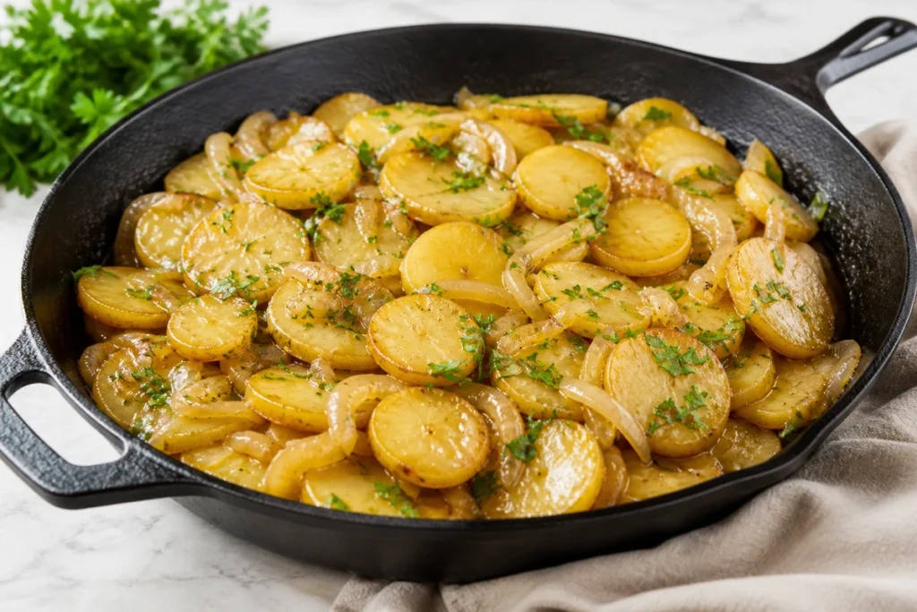 Hot German Potato Salad Recipe, No Mayonnaise