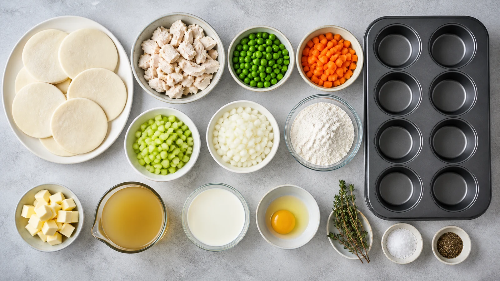 mini chicken pot pie recipe