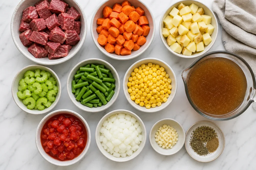 old fashioned vegetable beef soup recipe