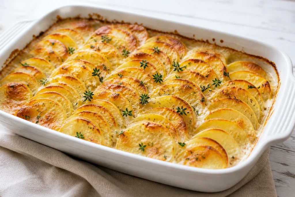 Quick and Easy Scalloped Potatoes Recipe in 45 Minutes