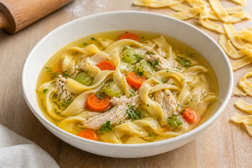 Recipe for Homemade Noodles for Chicken Noodle Soup