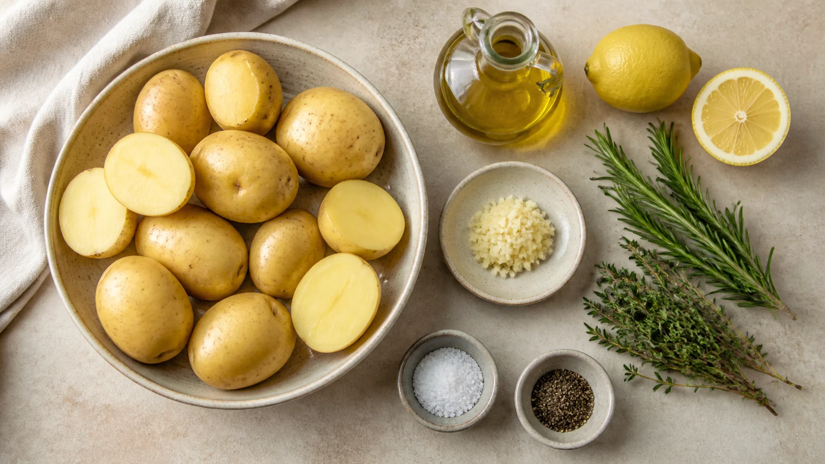 roasted yellow potatoes