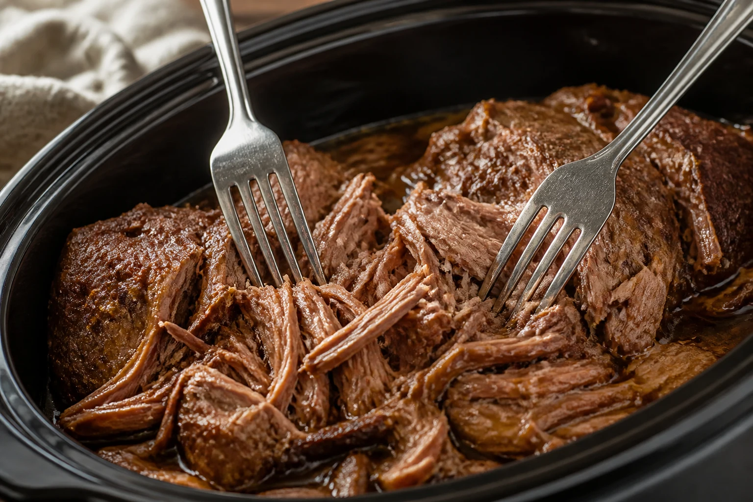 slow cooker shredded beef