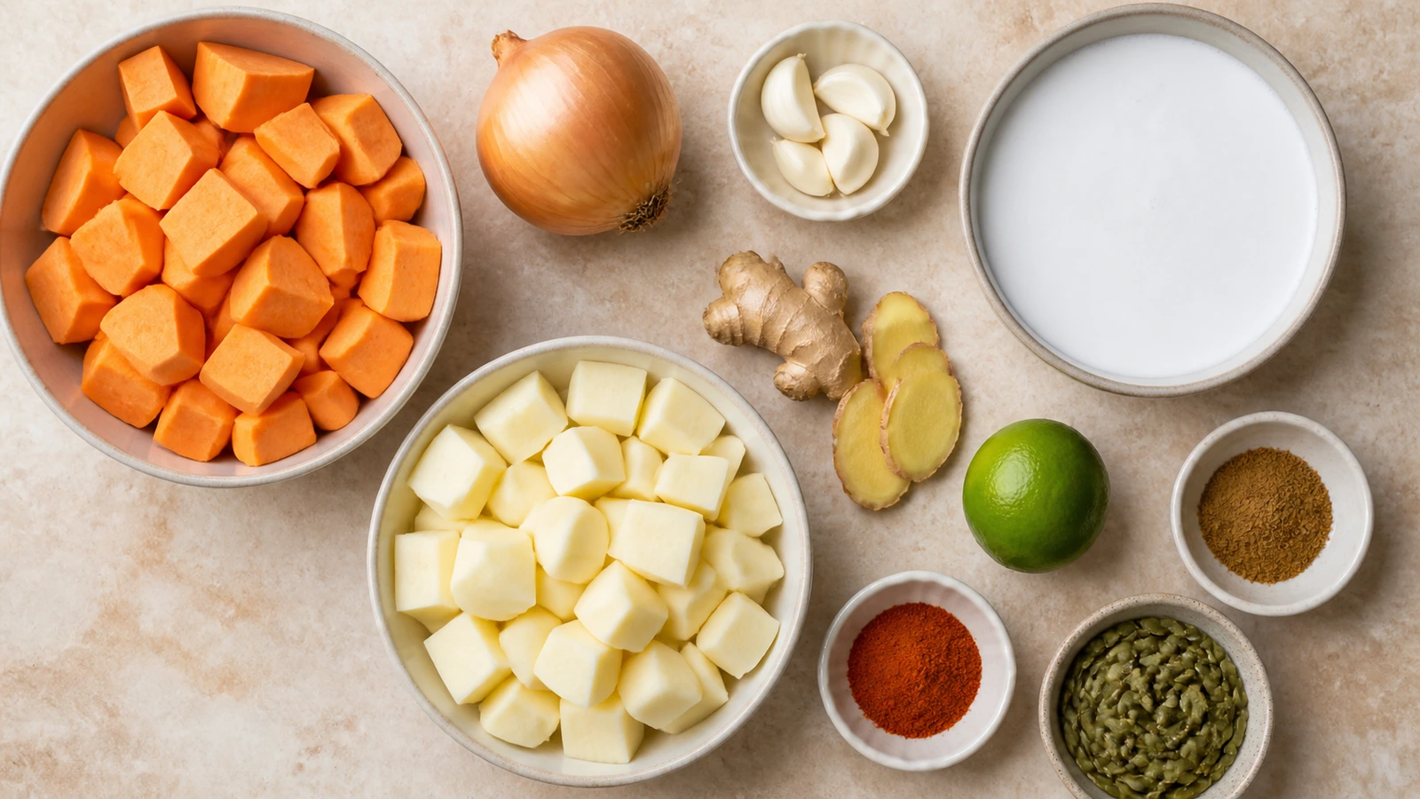 sweet potato and potato soup recipe