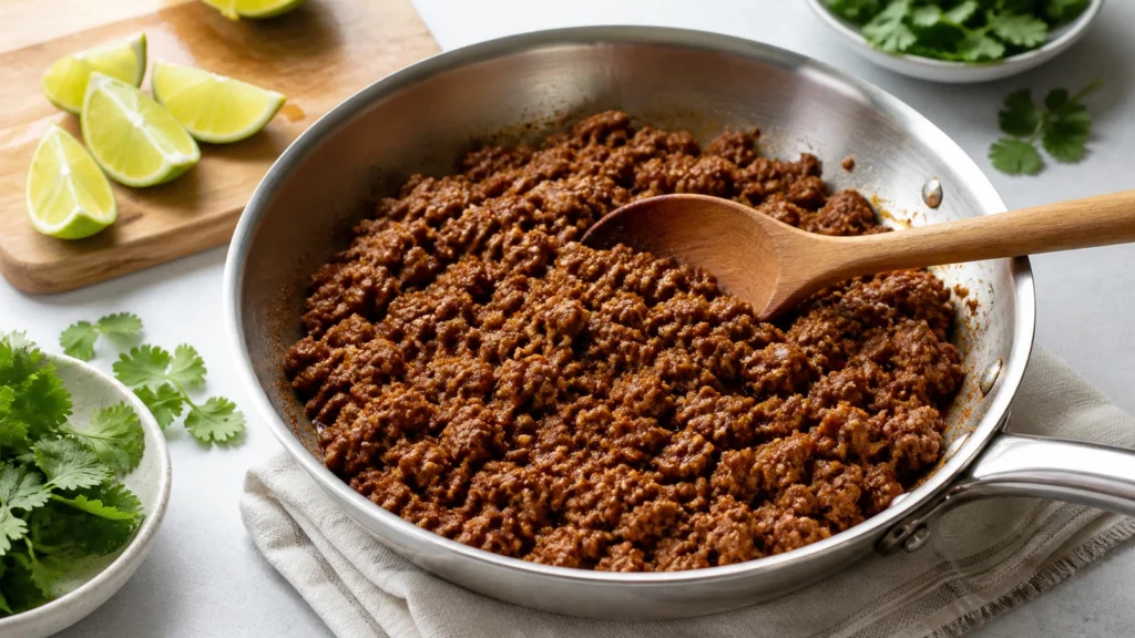 Taco Meat Recipe Ground Beef: Easy Skillet