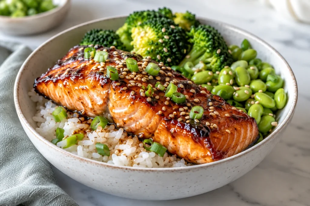 Teriyaki Salmon Bowl Recipe: Easy & Delicious