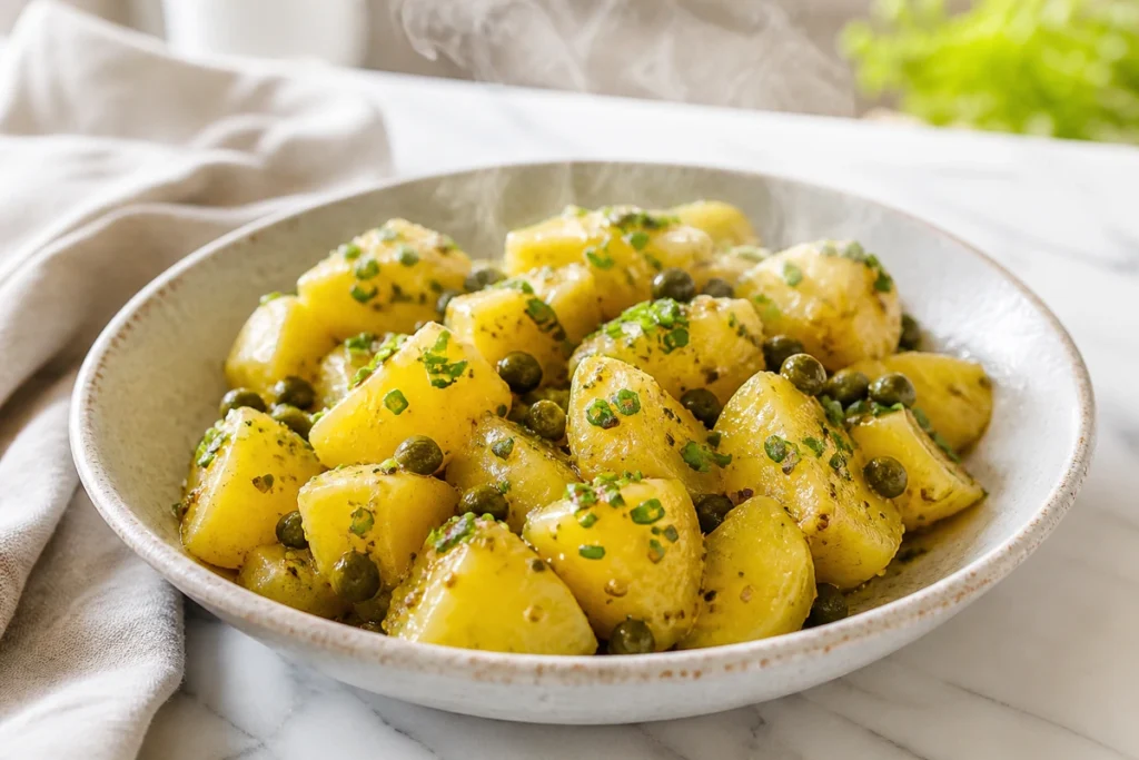 Warm Potato Salad Recipe with Mustard Vinaigrette