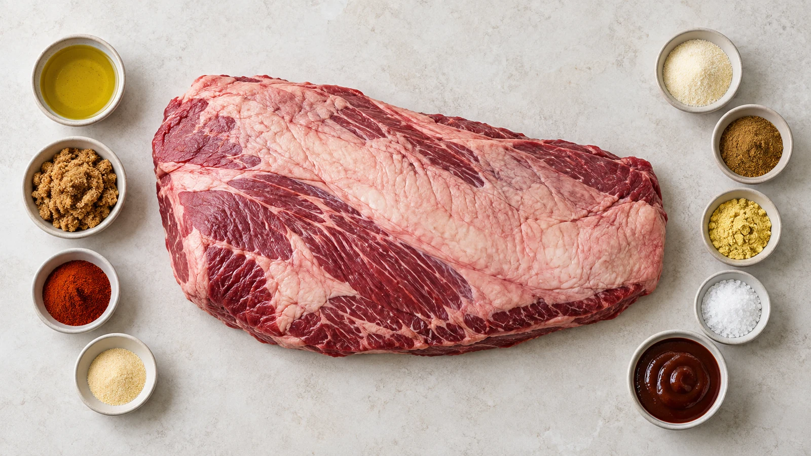 Ingredients for beef brisket recipe oven