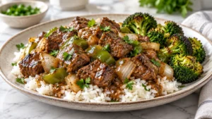 Easy Beef Tips and Rice Recipe with Luscious Gravy