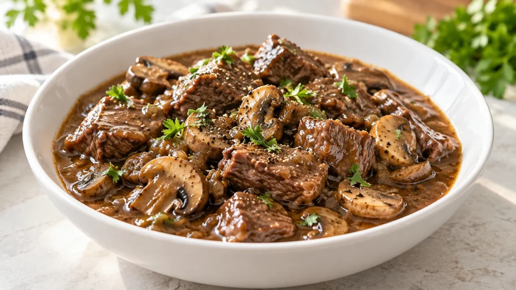 Easy Beef Tips Crock Pot Recipe with Irresistible Gravy