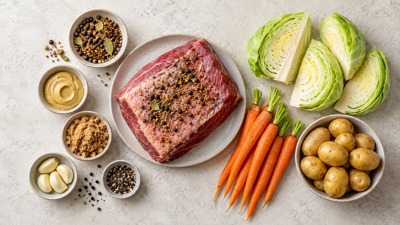 Ingredients for corned beef recipes oven baked
