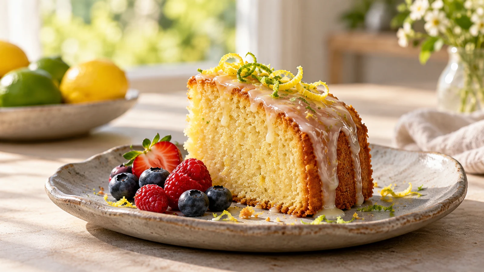 7up recipes pound cake plated and served
