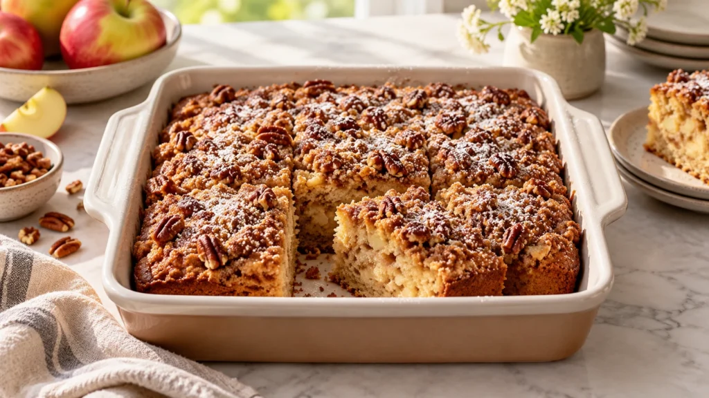 Best Applesauce Coffee Cake Recipe with Cozy Streusel