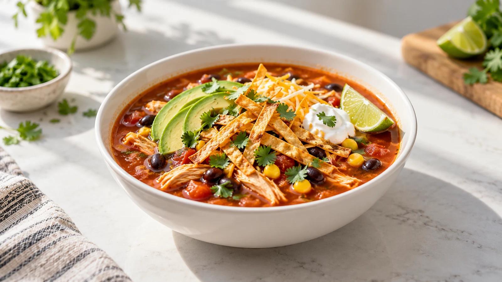Chicken tortilla soup recipe crock pot