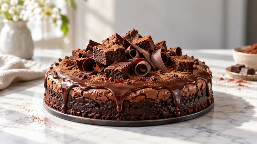 Amazing Chocolate Brownie Cake Recipe: Fudgy Perfection