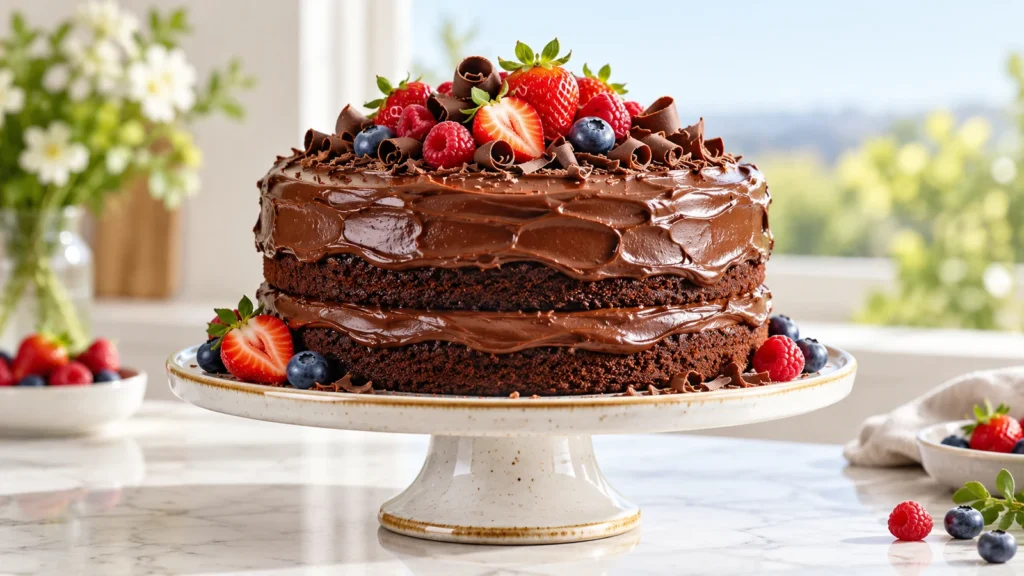Foolproof Moist chocolate cake recipe without buttermilk