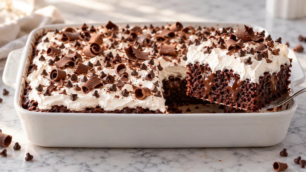 Easy, Decadent Chocolate Poke Cake Recipe