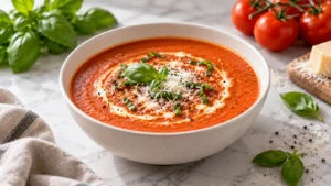 creamy tomato basil soup recipe: Easy, Cozy, Irresistible