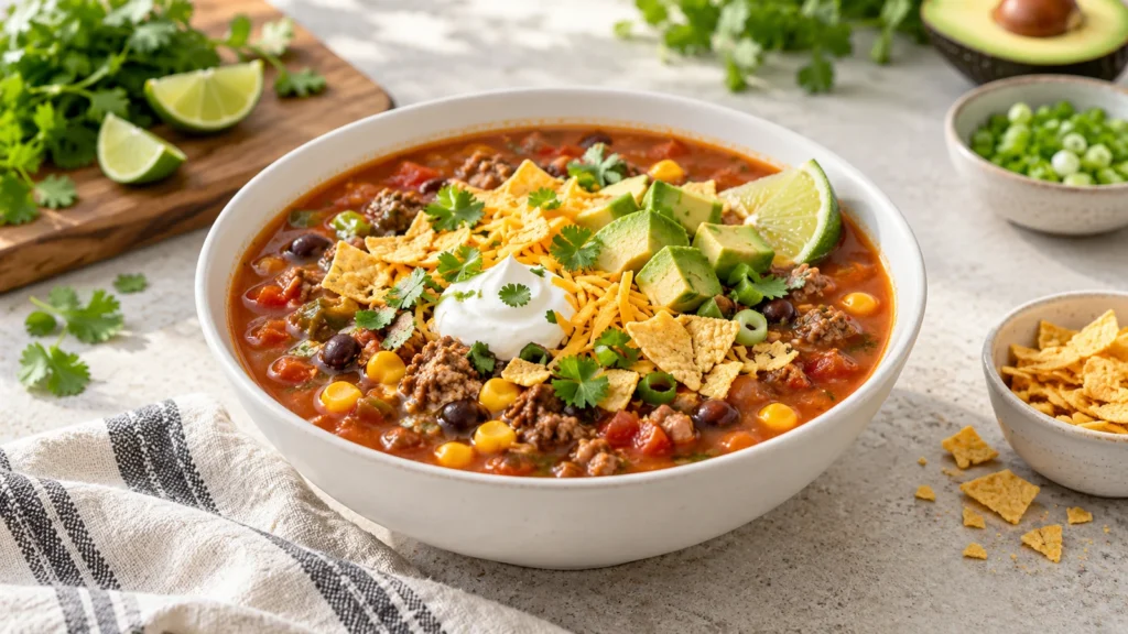 Easy Taco Soup Recipe: Ultimate 30-Minute Comfort