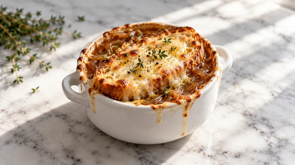 Irresistible french onion soup with gruyere cheese recipe