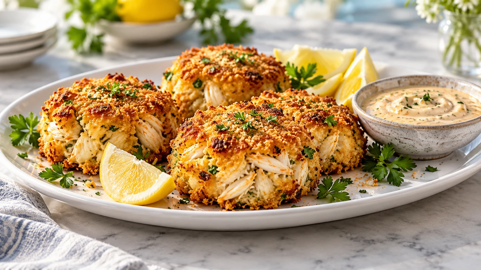 Recipe for crab cakes in the oven