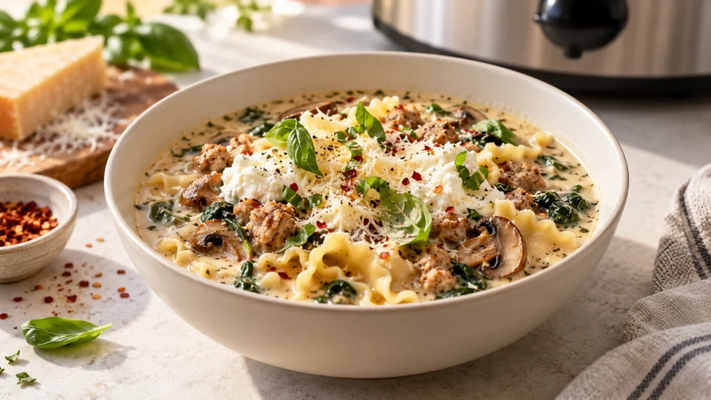 Cozy White Lasagna Soup Recipe: Ultimate Creamy Comfort